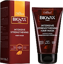 Düfte, Parfümerie und Kosmetik Intensiv stärkende Haarmaske mit Bernsteinextrakt und Biolin - Biovax Amber Mask
