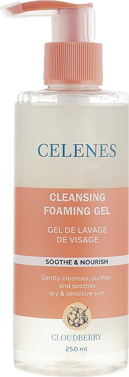 Schaumgel für trockene und empfindliche Haut - Celenes Cloudberry Cleansing Gel Dry and Sensitive Skin — Bild N1