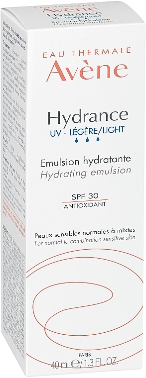 Leichte Feuchtigkeitsemulsion für empfindliche normale bis Mischhaut SPF 30 - Avene Eau Thermale Hydrance Light Hydrating Emulsion SPF 30 — Bild N3