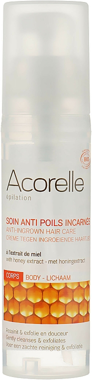 Pflege gegen eingewachsene Haare mit natürlicher AHA-Säure, Aloe und Honig - Acorelle Anti-Ingrown Hair Care — Bild N1