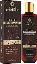 Natürliches ayurvedisches Kaffeeshampoo gegen Haarausfall und zum Haarwachstum, ohne Sulfate - Khadi Organique Coffee Hair Cleanser — Bild N2