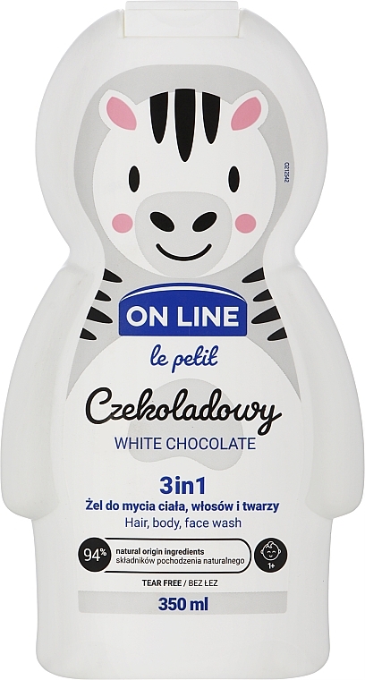 3in1 Duschgel für Körper, Gesicht und Haar mit weißem Schokoladenduft - On Line Le Petit White Chocolate 3 In 1 Hair Body Face Wash — Bild N1