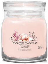 Düfte, Parfümerie und Kosmetik Duftkerze im Glas Pink Sands mit 2 Dochten - Yankee Candle Singnature