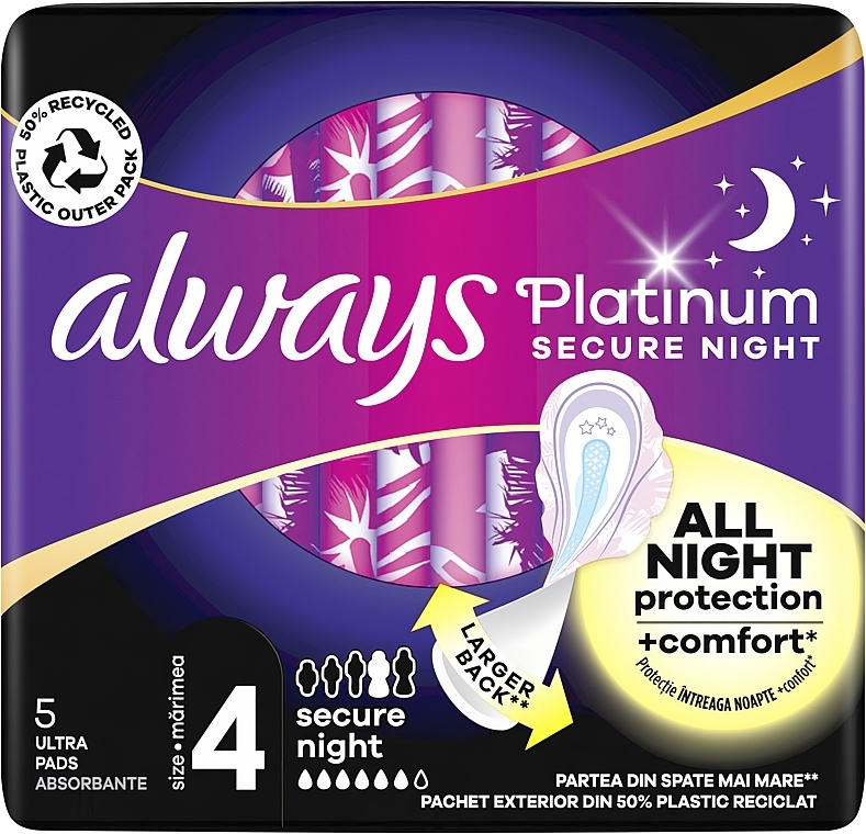 Damenbinden 5 St. Größe 4 - Always Platinum Secure Night — Bild N11