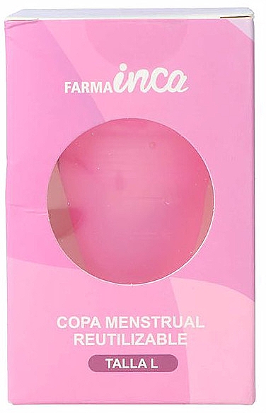 Menstruationstasse groß rosa - Inca Farma Menstrual Cup Large — Bild N4
