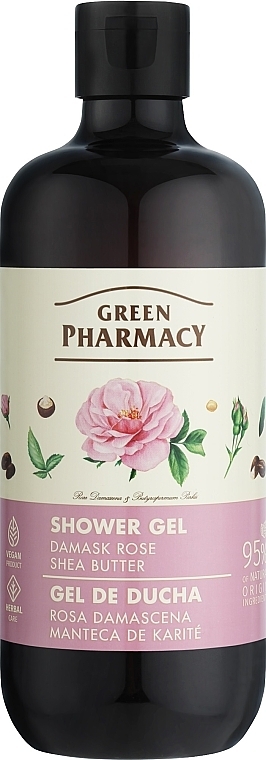 Duschgel Damaszenerrose und Sheabutter - Green Pharmacy  — Bild N1