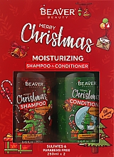 Düfte, Parfümerie und Kosmetik Geschenkset für trockenes und geschädigtes Haar - Beaver Professional Christmas Box (shm/250ml + cond/250ml)