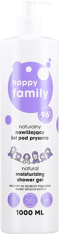 4Organic Happy Family - Natürliches feuchtigkeitsspendendes Duschgel — Bild N1