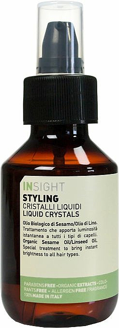 Flüssige Haarkristalle mit Sesam- und Leinsamenöl - Insight Styling Liquid Crystals