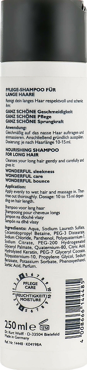 Pflegendes Shampoo für langes Haar - Alcina Pretty Long Nourishing Shampoo — Bild N2