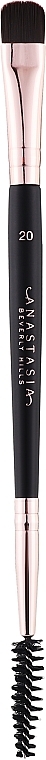 2in1 Augenbrauenbürste mit Pinsel №20 - Anastasia Beverly Hills Duo Brush — Bild N1
