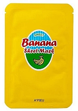 Düfte, Parfümerie und Kosmetik Pflegende Tuchmaske mit Bananen- und Honigextrakt - A'Pieu Sweet Banana Sheet Mask
