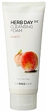 Düfte, Parfümerie und Kosmetik Reinigungsschaum Pfirsich - The Face Shop Herb Day 365 Cleansing Foam Peach