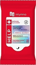 Beruhigende und schützende Intimhygiene-Tücher 20 St. - AA Intimate Help Soothing & Protection Wipes  — Bild N1