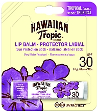 Düfte, Parfümerie und Kosmetik Sonnenschützender Lippenbalsam mit tropischem Geschmack SPF 30 - Hawaiian Tropic Lip Balm SPF 30