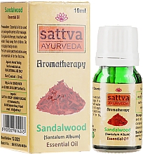 Düfte, Parfümerie und Kosmetik Ätherisches Sandelholzöl - Sattva Ayurveda Sandalwood Essential Oil