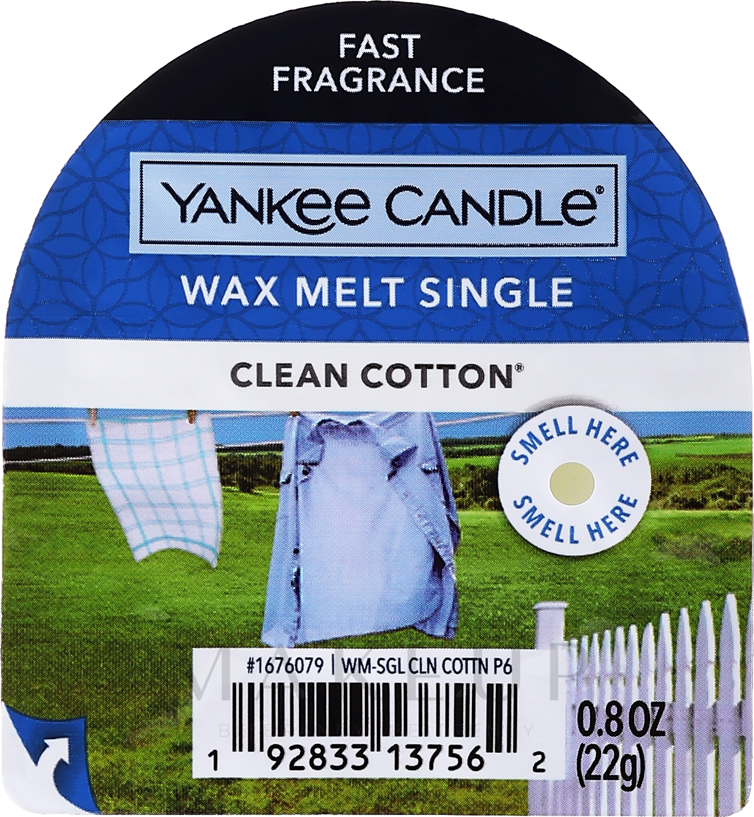 Tart-Duftwachs Clean Cotton - Yankee Candle Clean Cotton Tarts Wax Melts — Bild 22 g