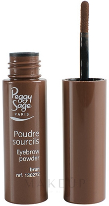 Augenbrauenpuder mit Applikator - Peggy Sage Eyebrow Powder — Bild Brown