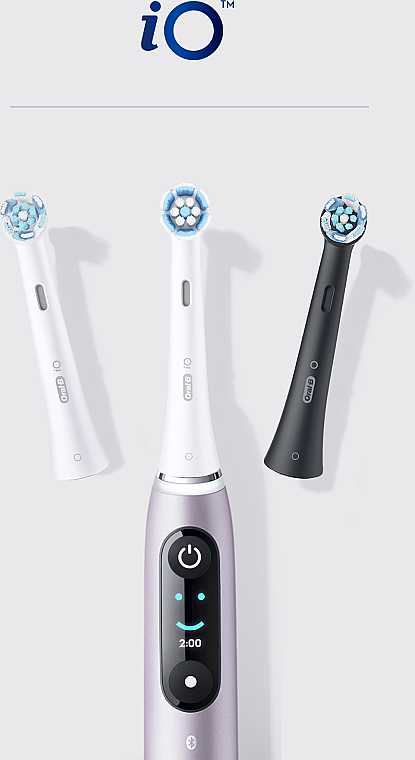 Austauschbare Zahnbürstenköpfe für elektrische Zahnbürste 4 St. weiß - Oral-B Braun iO Ultimate Clean — Bild N8