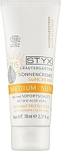 Sonnenschutzcreme für das Gesicht mit Bio Aloe Vera SPF 15 - Styx Naturcosmetic Sun Cream SPF 15 — Bild N1