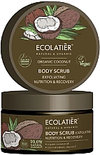 Nährendes und regenerierendes Körperpeeling mit Bio-Kokosnussöl, Kokos-Extrakt und Vitamin E - Ecolatier Organic Coconut Body Scrub — Bild N1