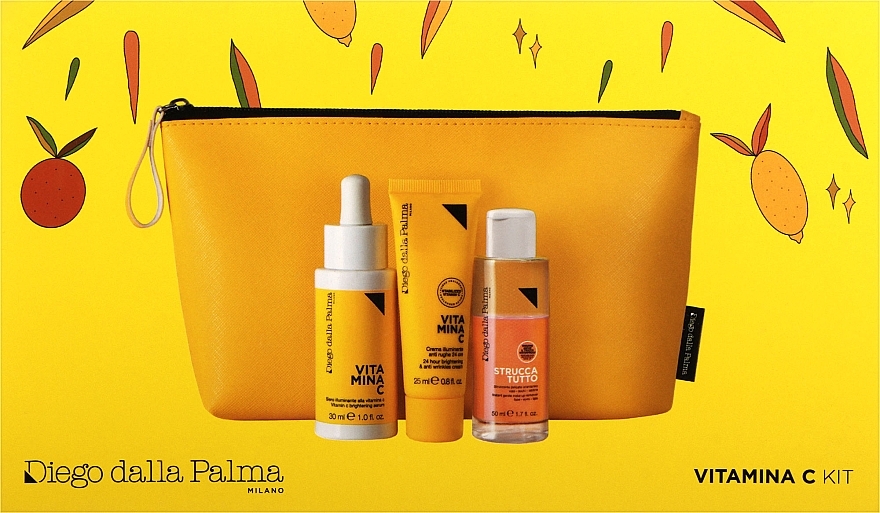 Set - Diego Dalla Palma Kit Vitamina C (f/ser/30ml + f/cresm/25ml + remov/50ml) — Bild N2