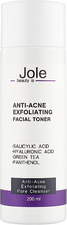 Toner gegen Akne mit Salicylsäure 2% - Jole Anti-Acne Exfoliating Facial Toner — Bild N1