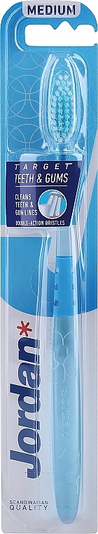 Zahnbürste mittel Target blau - Jordan Target Teeth & Gums Medium — Bild N1