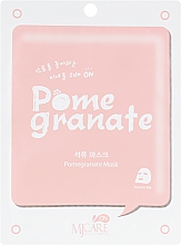 Düfte, Parfümerie und Kosmetik Tuchmaske für das Gesicht mit Granatapfelextrakt - MJ Care on Pomegranate Mask Pack