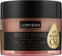 Maske für normales, trockenes und coloriertes Haar - Lorvenn Argan Oil Beauty Masque — Bild N1