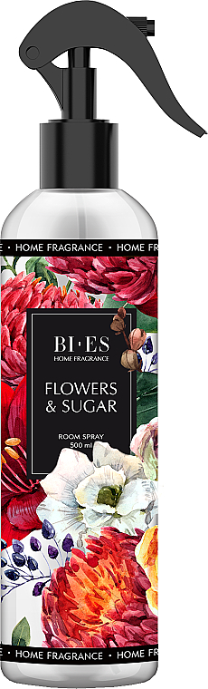 Lufterfrischerspray mit Blüten- und Zuckeraroma - Bi-Es Home Fragrance Flowers & Sugar Room Spray — Bild N1