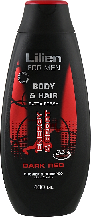 Shampoo-Duschgel für Männer - Lilien For Men Body & Hair Dark Red Shower & Shampoo — Bild N1