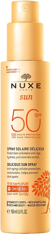 Sonnenschutzspray für Körper und Gesicht SPF 50 - Nuxe Sun High Protection Mild Spray SPF 50 — Bild N1