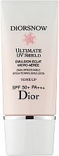 Aufhellende Gesichtsemulsion SPF 50+ - Dior Diorsnow Ultimate UV Shield Skin-Breathable Brightening Emulsion SPF50-PA++++ — Bild N1