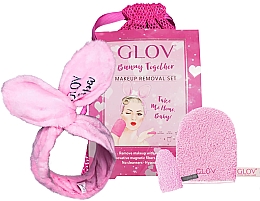 Düfte, Parfümerie und Kosmetik Abschminkset - Glov Spa Bunny Together Set (Handschuh + Handschuh Mini + Haarband + Kosmetiktasche)