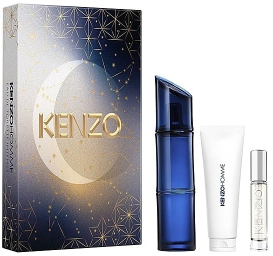 Duftset (Eau de Toilette 110ml + Eau de Toilette Mini 10ml + Duschgel 75ml)  - Kenzo Homme Intense  — Bild N1