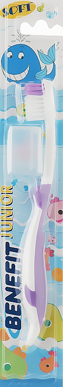 Kinderzahnbürste weich violett - Mil Mil Benefit Junior Soft — Bild N1