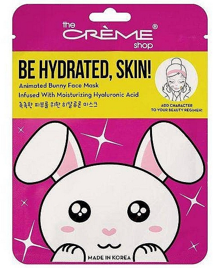 Gesichtsmaske - The Creme Shop Animated Bunny Face Mask Moisturizing Hyaluronic Acid  — Bild N1