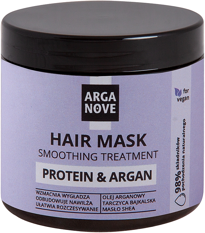 Weichmachende Haarmaske - Arganove Protein & Argan Smoothing Treatment Hair Mask — Bild N1