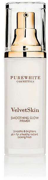 Glättender Gesichtsprimer für ein strahlendes Finish - Pure White Cosmetics VelvetSkin Smoothing Glow Primer — Bild N1
