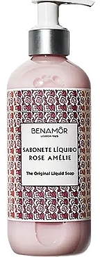 Flüssige Handseife mit Rose - Benamor Rose Amelie Hand Wash Cream  — Bild N1