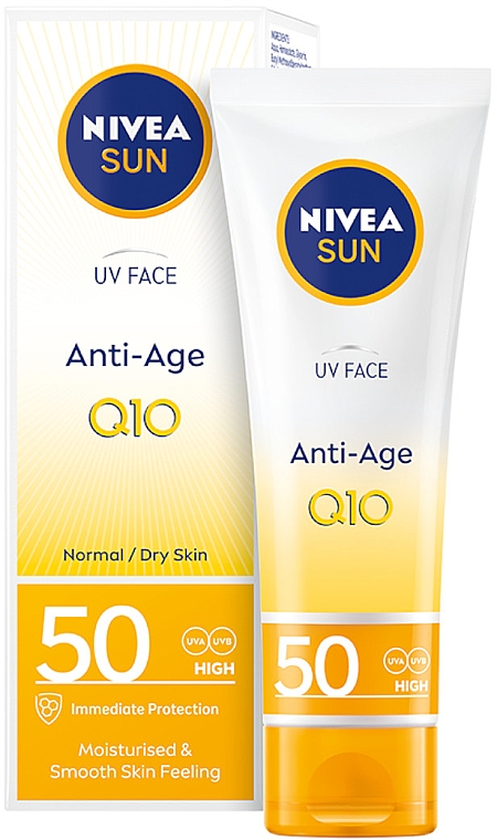 Sonnenschutzcreme für Gesicht SPF 50 - Nivea Sun UV Face Q10 Anti-Age & Anti-Pigments