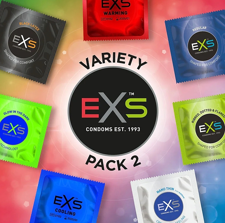 Kondomen - EXS Mixed Variety Pack 2 Condoms  — Bild N2