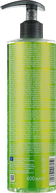 Mizellenshampoo für trockenes und strapaziertes Haar - Belle Jardin Keratin Spa Magic Fruits Shampoo — Bild N2