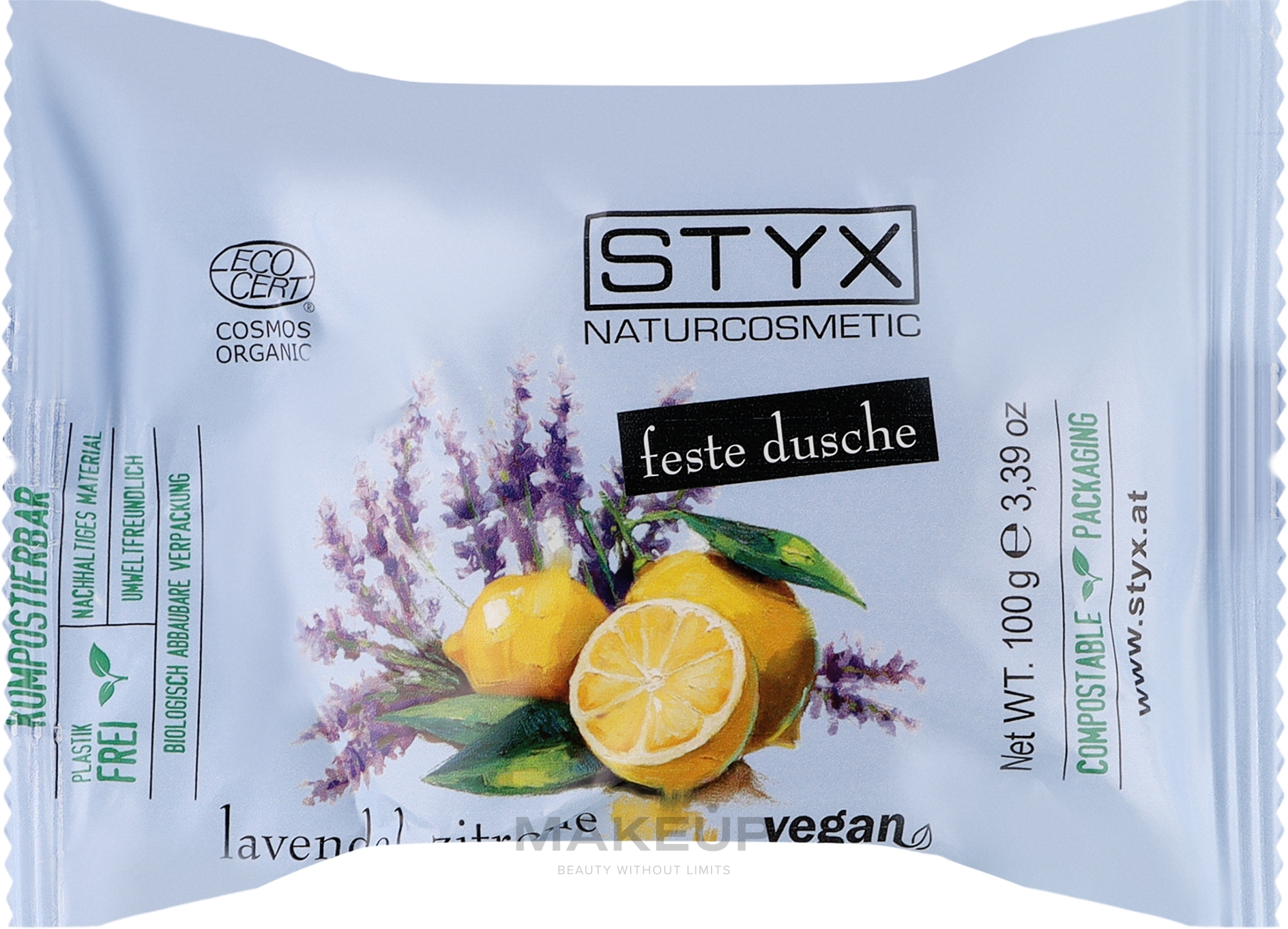 Feste Duschseife mit Lavendel und Zitrone - Styx Naturcosmetic Lavender-Lemon Solid Shower — Bild 100 g