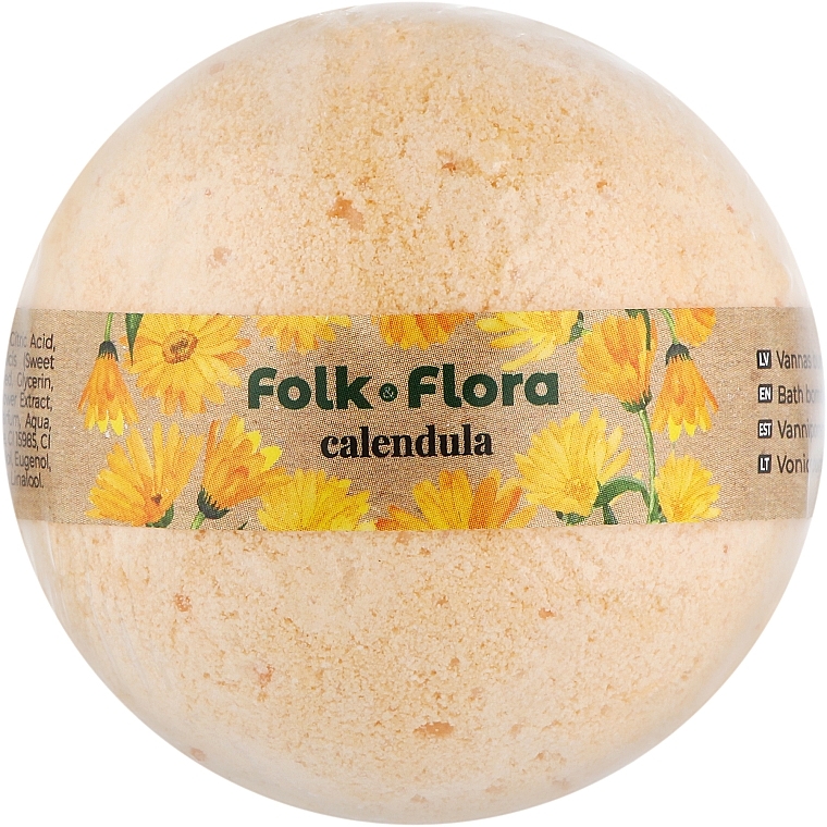 Badebombe Ringelblume - Folk&Flora Bath Bombs  — Bild N1