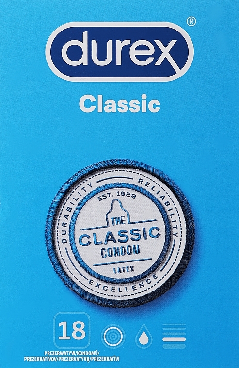 Kondome Classic 18 St. - Durex Classic Condoms — Bild N1