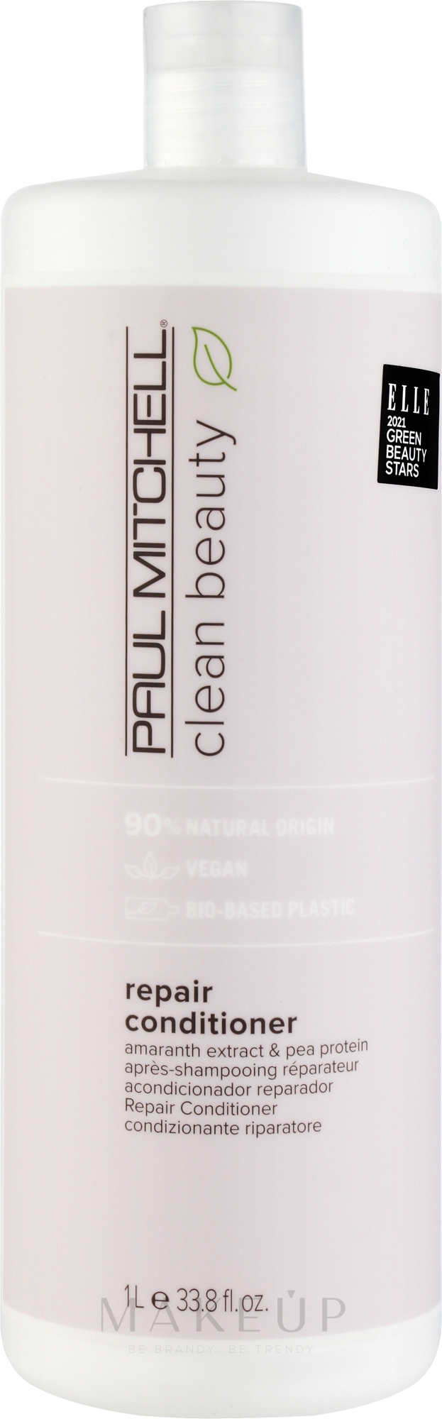 Regenerierender Conditioner mit Erbsenprotein und Amaranth-Extrakt - Paul Mitchell Clean Beauty Repair Conditioner — Bild 1000 ml