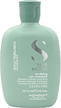 Reinigungsshampoo gegen Schuppen - Alfaparf Semi Di Lino Scalp Rebalance Purifying Low Shampoo — Foto N1
