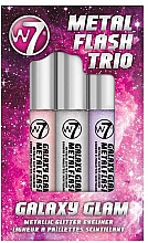 Set - W7 MetalFlash Trio Eyeliner Galaxy Glam (eye/liner/3x8ml) — Bild N1